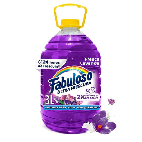Limpia Pisos Fabuloso Antibacterial Lavanda 3L