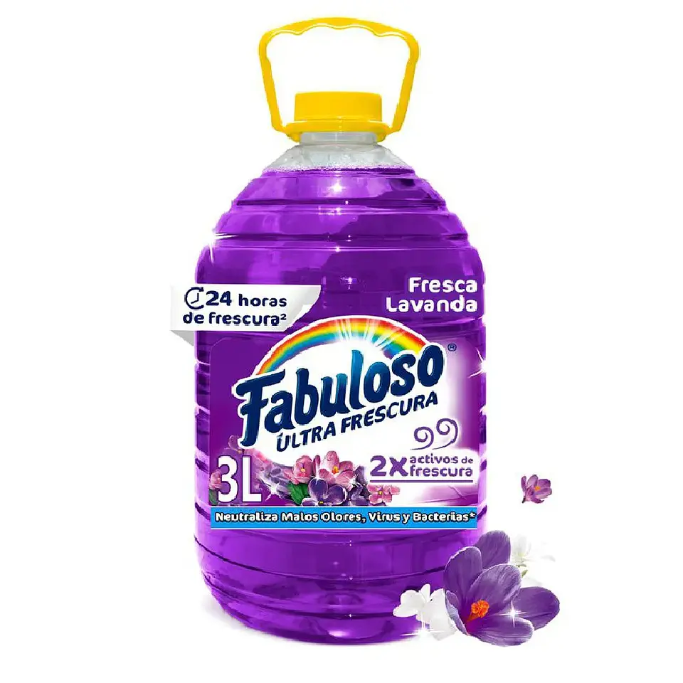 Limpia Pisos Fabuloso Antibacterial Lavanda 3L 1