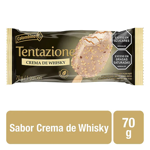 Paleta Colombina Tentazione Crema Whisky 70 grs