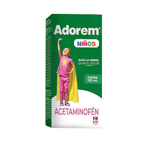 Adorem Niños Acetaminofen 150mg/5ml Siegfried Jarabe Frasco 120 Ml