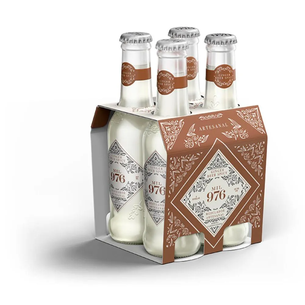 Agua Tónica Mil 976 Carbón Ginger 207 Ml x 4 Unds