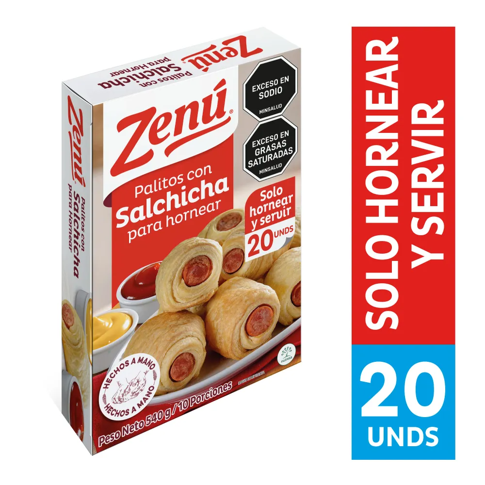 Palito Zenú Salchicha 540 grs