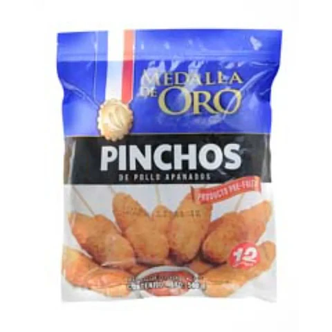 Pincho Medalla de Oro de Pollo Apanado 560 grs 12 Unds