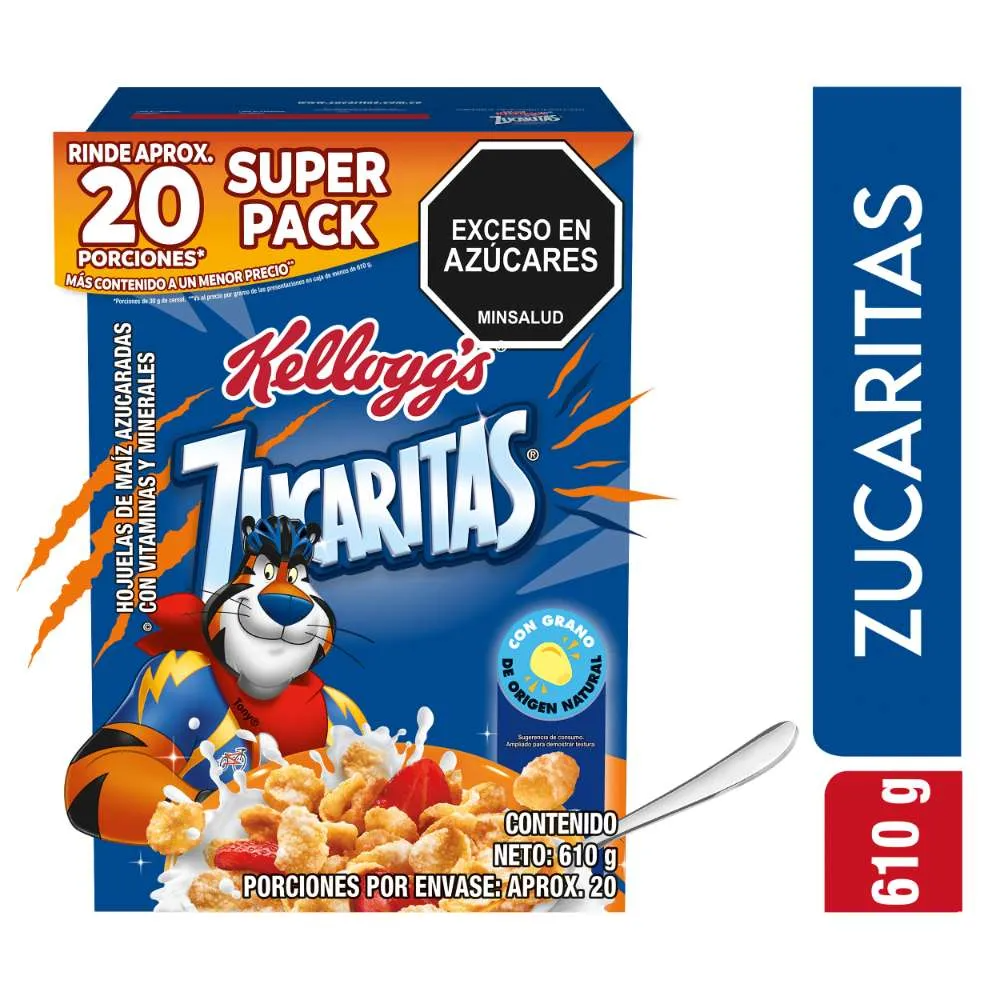 Cereal Kellogg's Zucaritas 610 grs 20 Unds