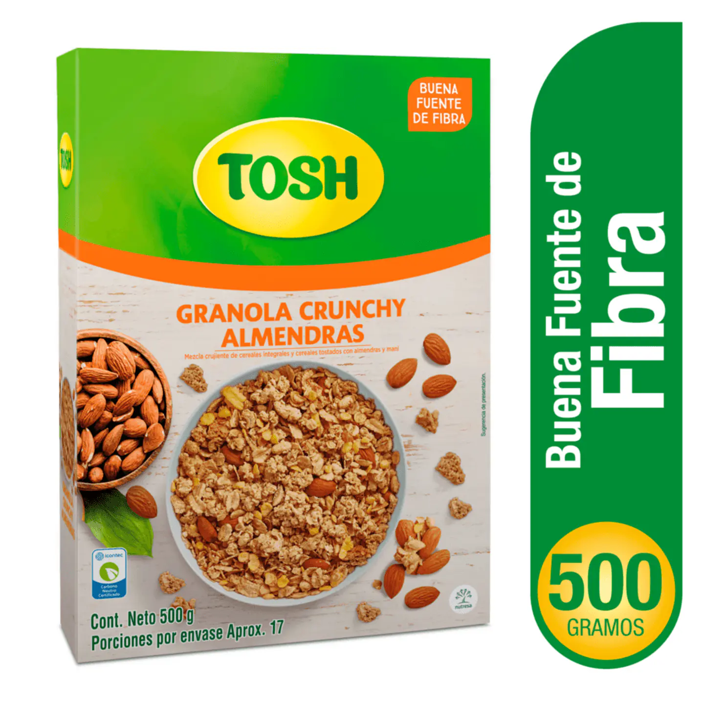 Tosh cereal almendra 500 grs 1