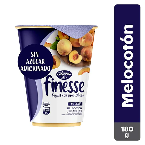 Yogurt Alpina Finesse Melocotón 180 grs