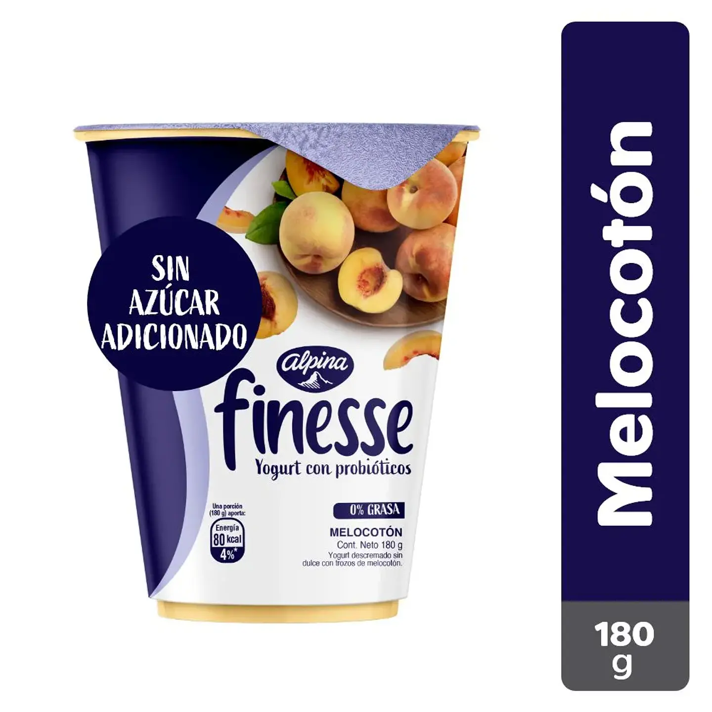 Yogurt Alpina Finesse Melocotón 180 grs 1