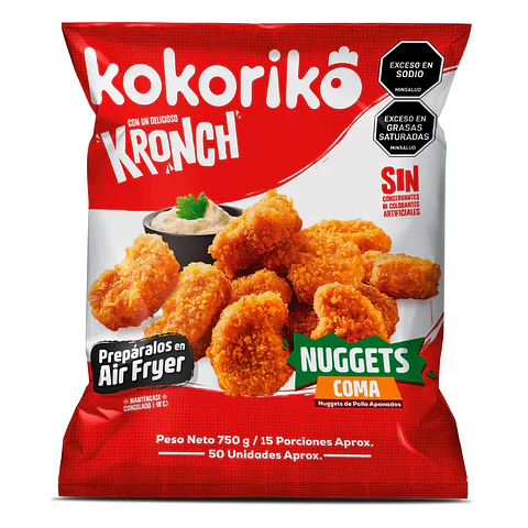 Nuggets Kokoriko Coma 300 grs 20 Unds