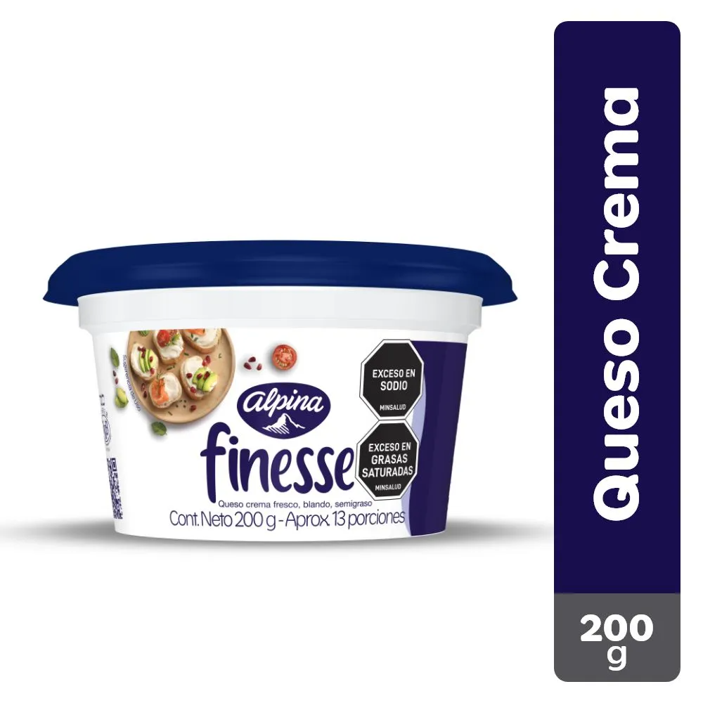 Queso Finesse Crema 200 grs
