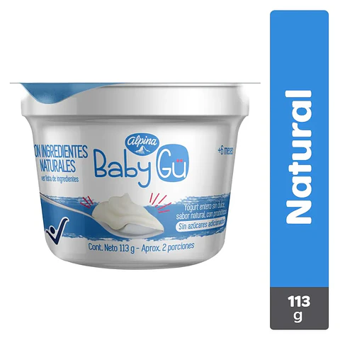 Yogurt Baby Gu Natural 113 grs