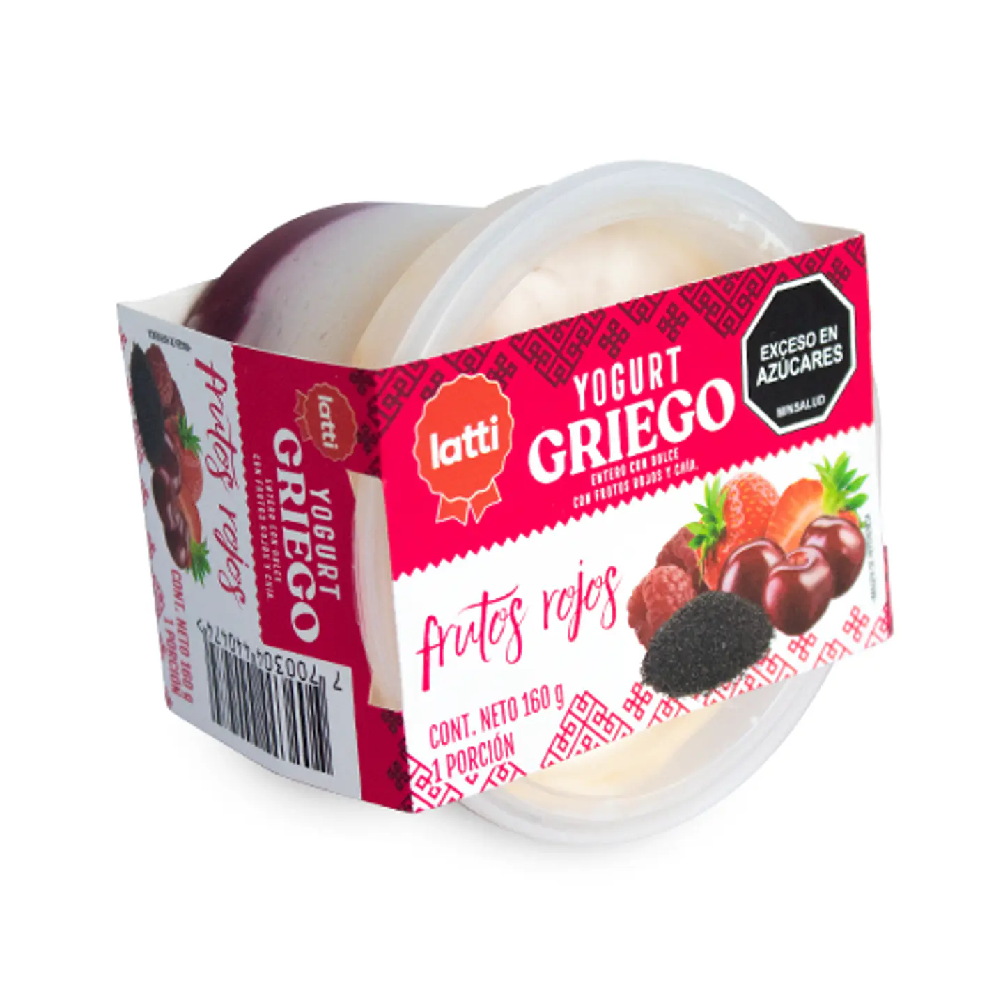 Yogurt griego frutos rojos 160 grs 1