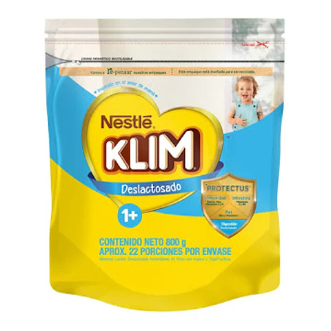 Alimento Lácteo Klim 1+ Deslactosado 800 grs