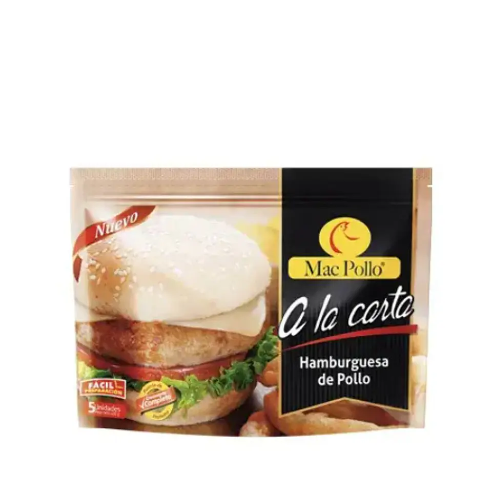 Mac Pollo Hamburguesa Marinada pollo (80 grs x 5 unds) 1