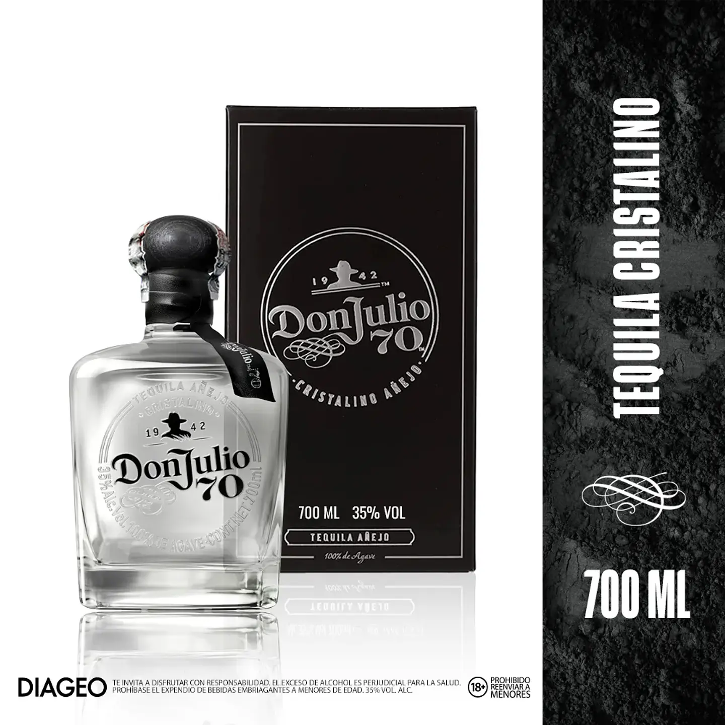 Tequila Don Julio 70 Cristalino Añejo 700 Ml 1