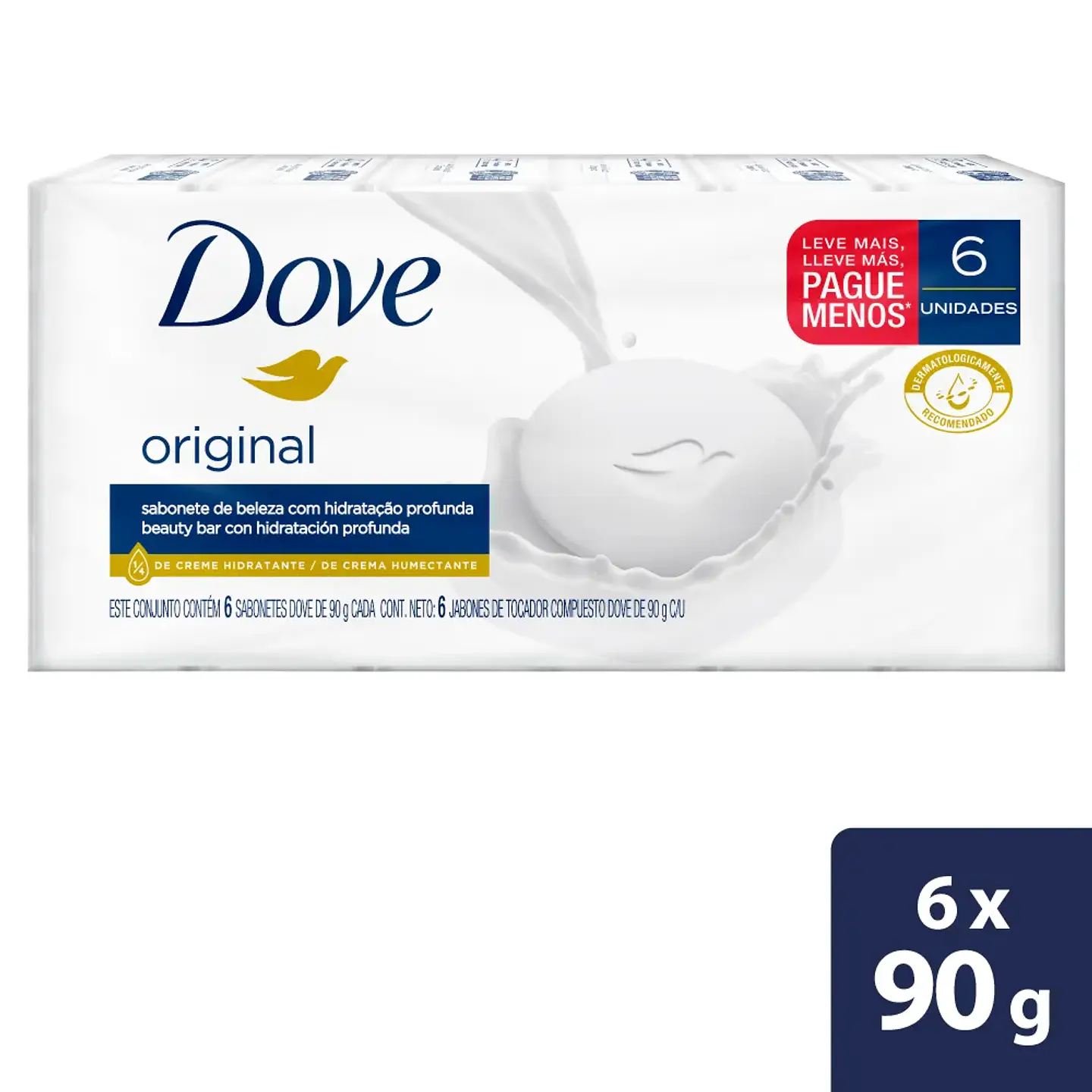  Dove Jabón Barra Original 90 G X6 Unds 1