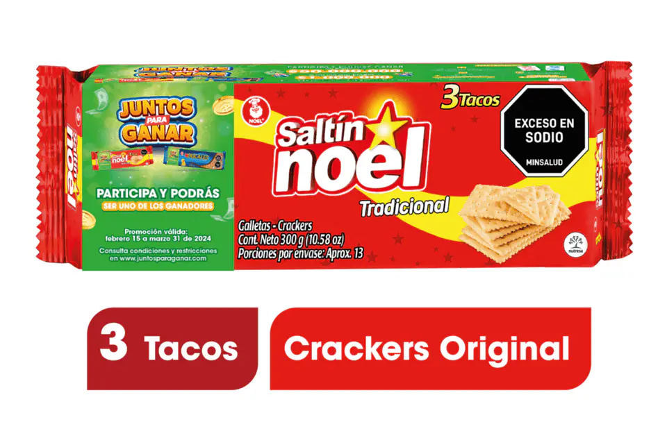 Galleta soda Noel 3 tacos  1