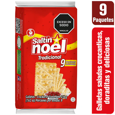 galleta saltin noel 9 x 4 216 grs