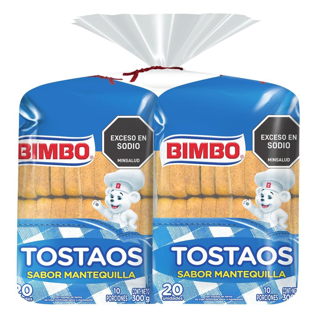 Bimbo Tostaos Mantequilla 2 Paquetes