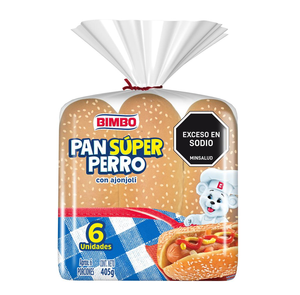 Bimbo Pan Super Perro 2 Paquetes 6 Unids