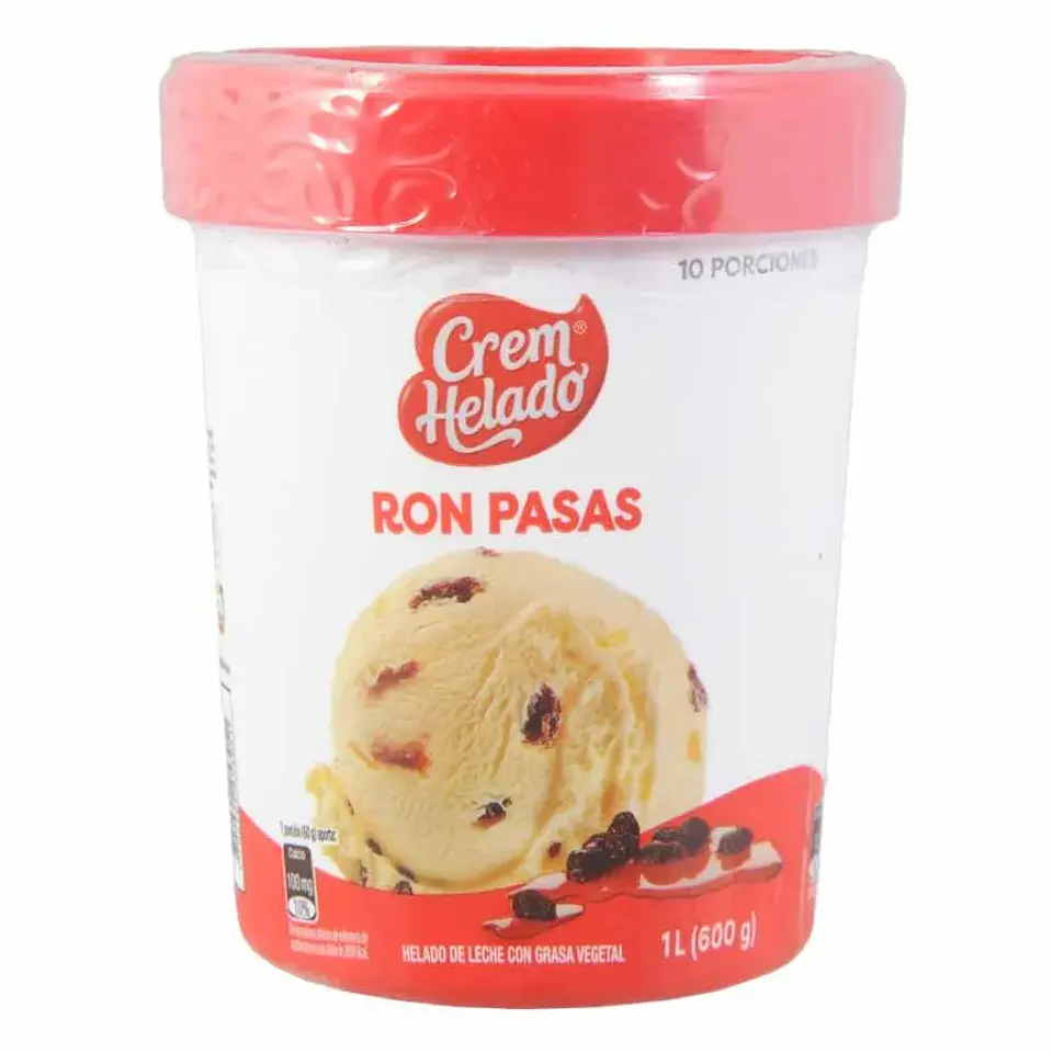 Helado Cream Helado Ron Pasas 1 Lt 1
