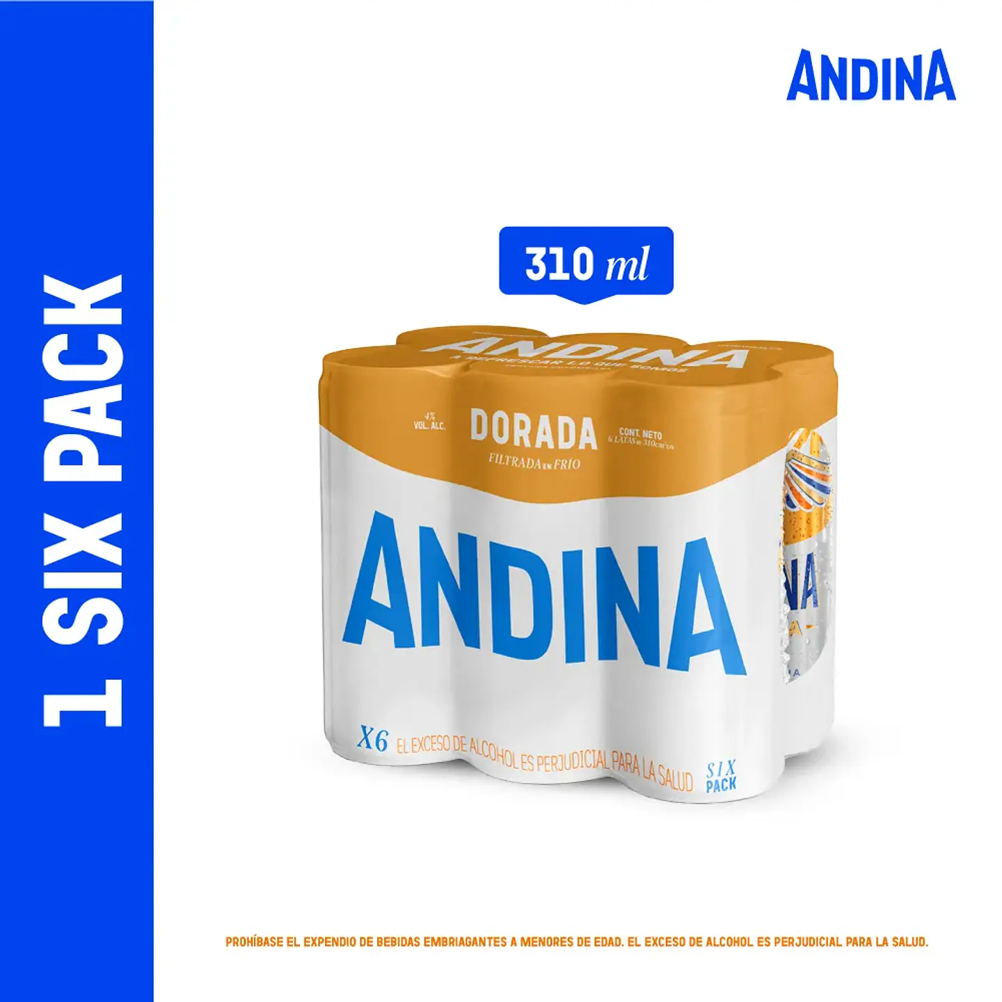 Cerveza Andina Lata 310 Ml X6 Unds 1