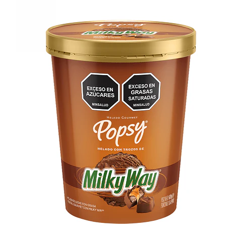 Helado Popys Milky Way Gourmet 600 grs
