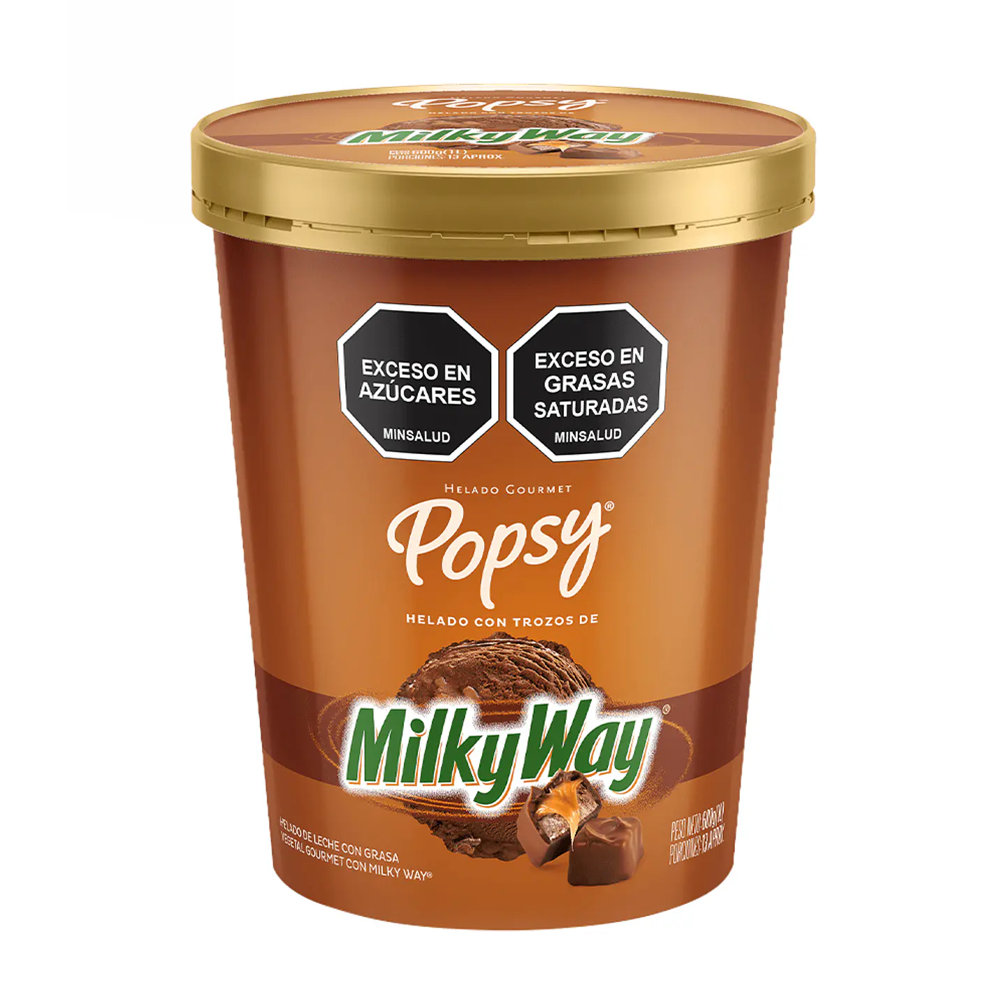 Helado Popys Milky Way Gourmet 600 grs 1