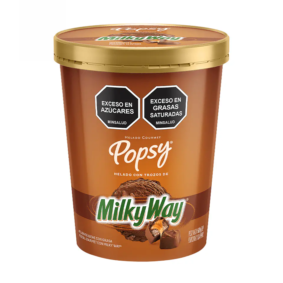 Helado Popys Milky Way Gourmet 600 grs 1