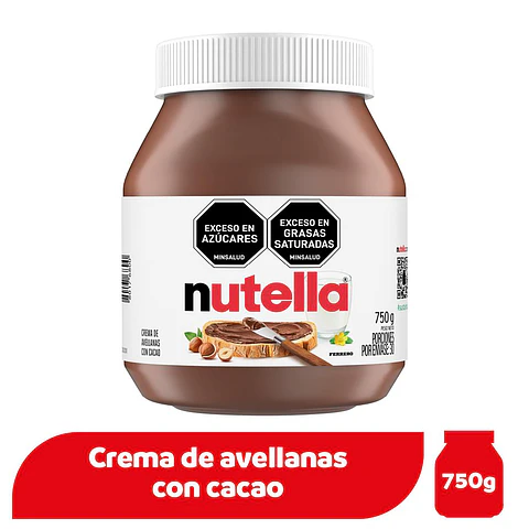 Nutella Crema de Avellanas y cacao 750 grs