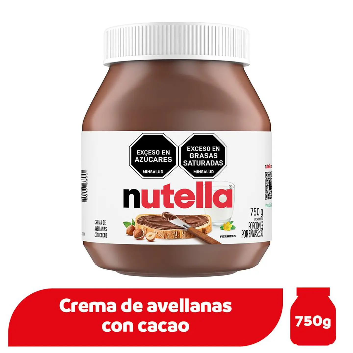Nutella Crema de Avellanas y cacao 750 grs 1