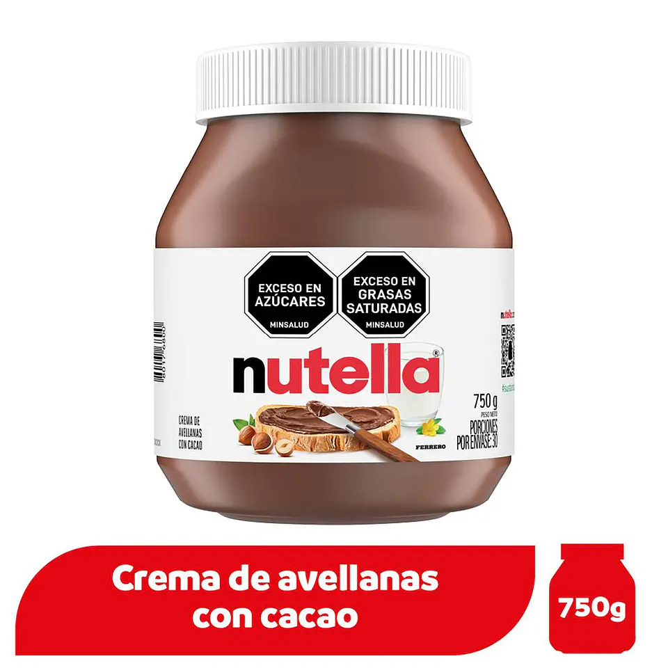 Nutella Crema de Avellanas y cacao 750 grs 1