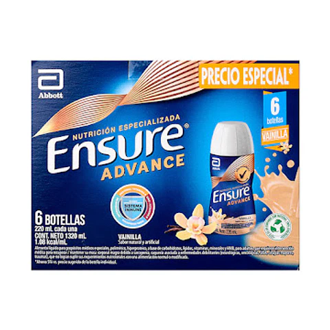 Ensure Advance Rpb Sabor Vainilla 220 Ml 6 Und
