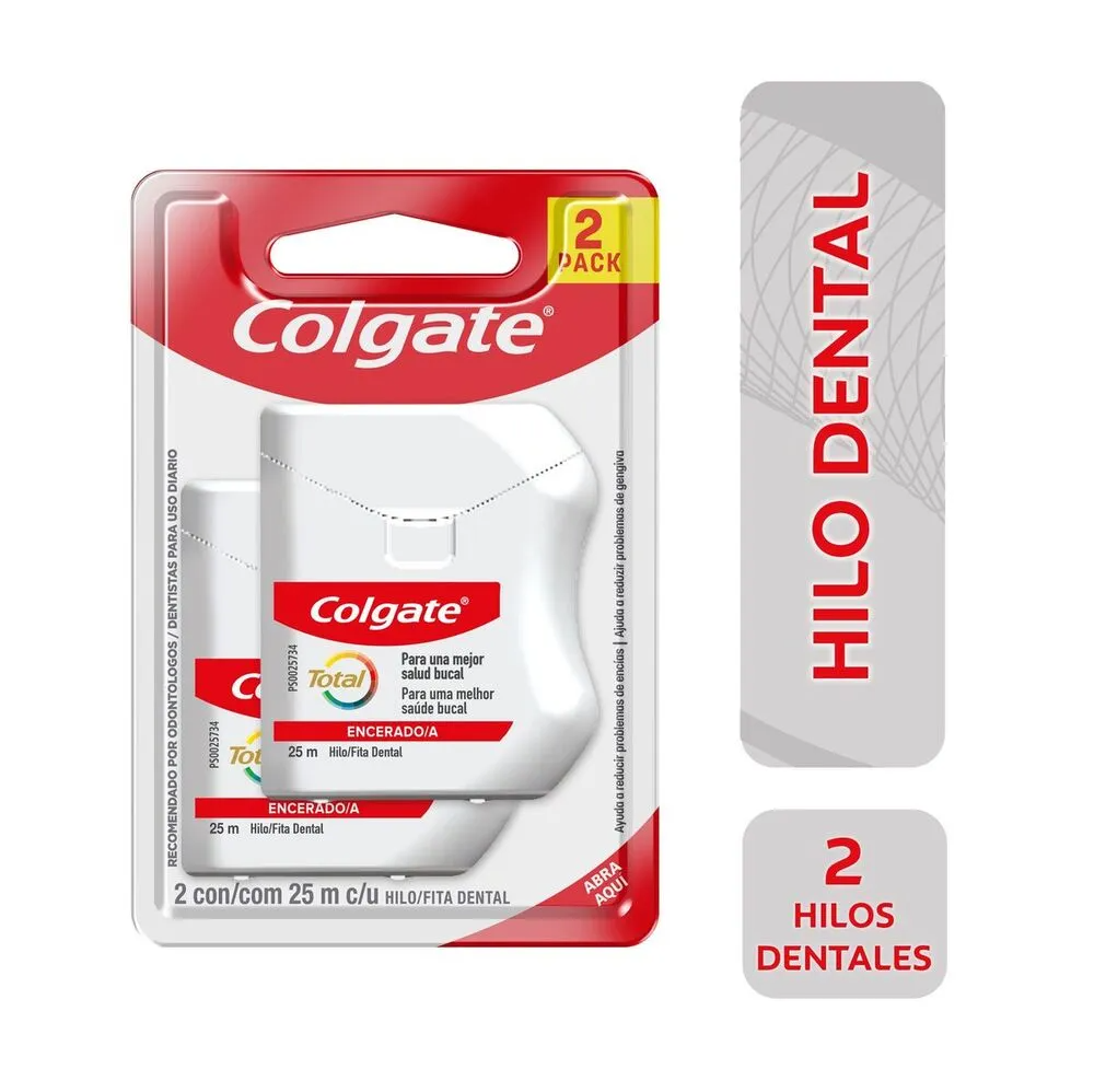 Seda Dental Colgate Total 12 25 Mts X2 Unds