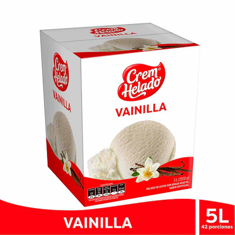 Helado Cream Helado Vainilla 5 Lt