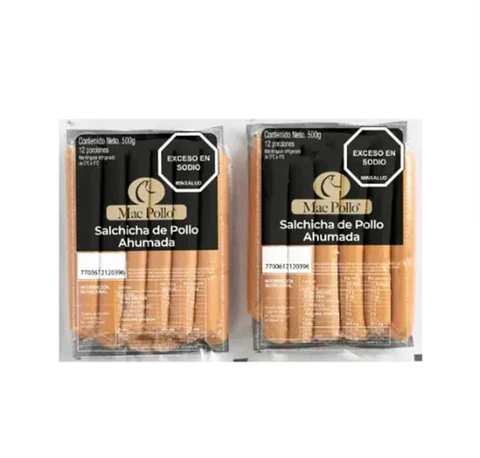 Mac Pollo Salchicha ahumada clásica ( 1 kg 24 unds)