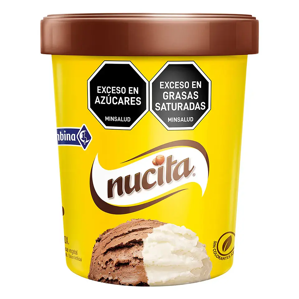 Helado colombiana nucita  600 grs 1