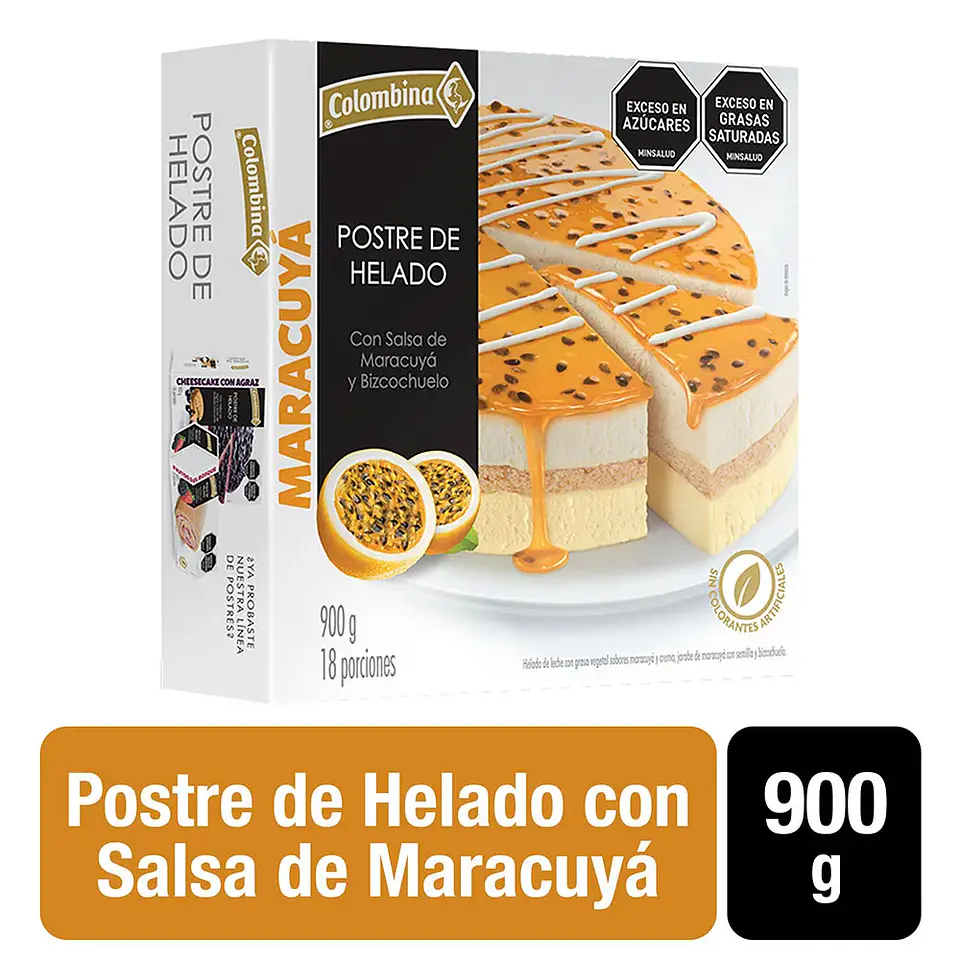 Helado colombina Maracuyá 900 grs 1