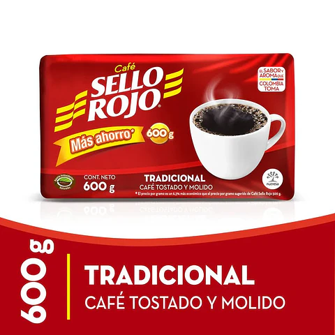Cafe sello rojo 600 grs
