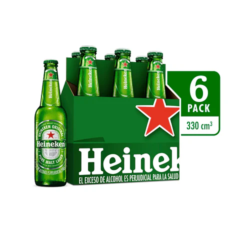 Cerveza Heineken Original 330 Ml X6 Unds