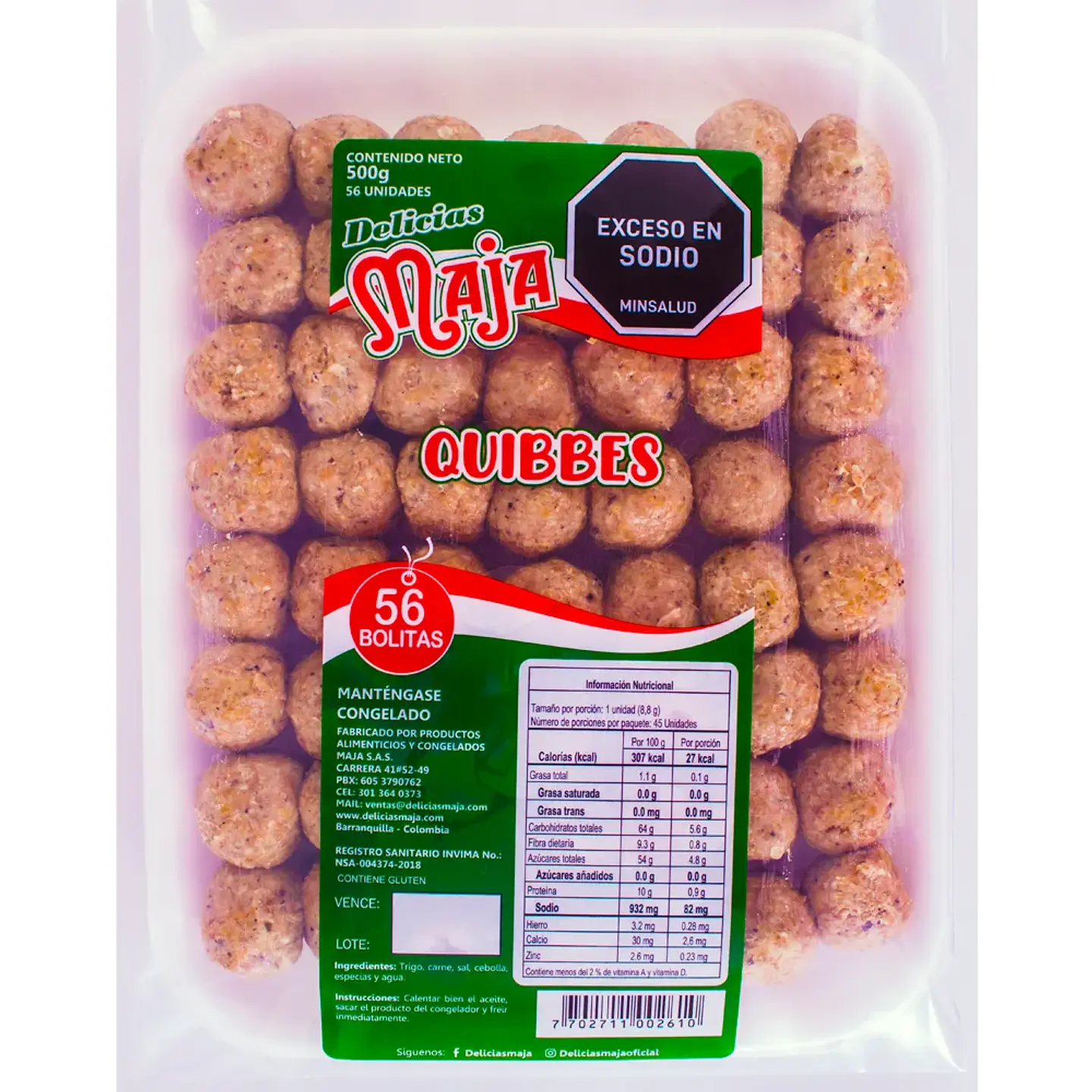 Quibbe Maja 500 grs x 56 Unds 1
