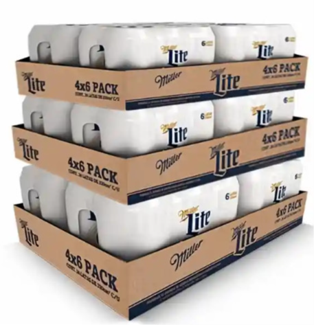 Paca Cerveza Miller Lite (300 Ml x 24 Unds)