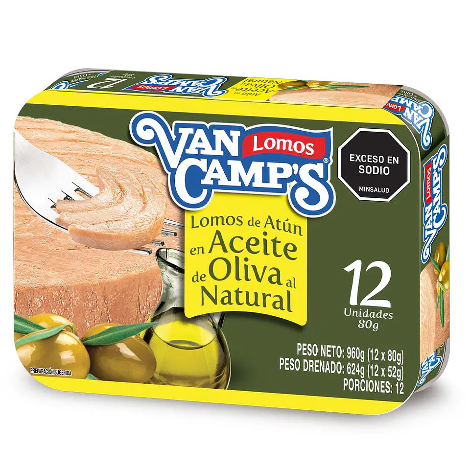 Van Camps Atún en Aceite de Oliva 12 Unids 1