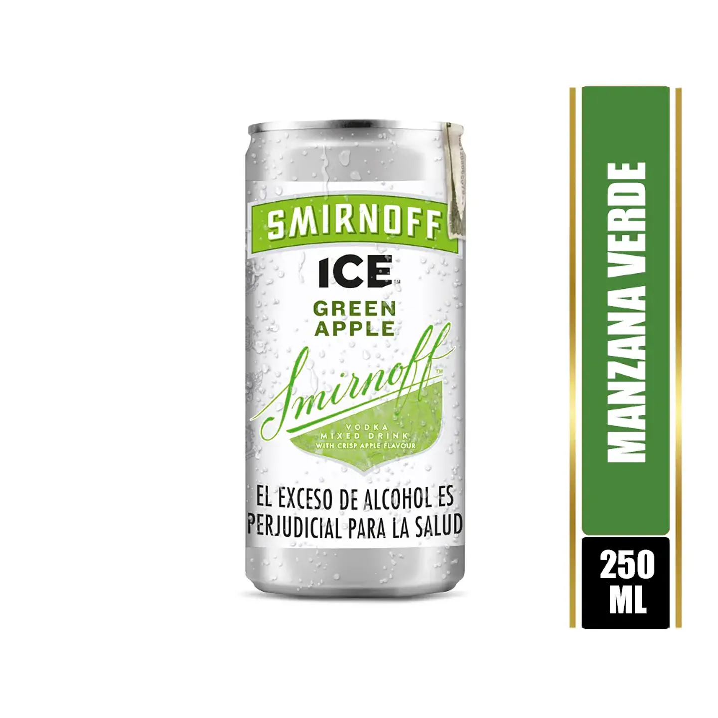 Vodka Smirnoff Ice Green Apple 250 Ml 1