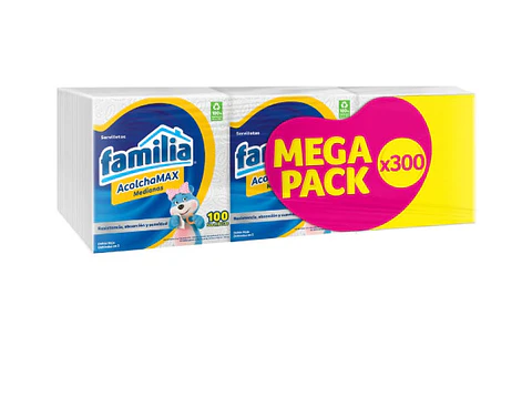 Servilleta Familia Acolchamax Mediana X3 Unds
