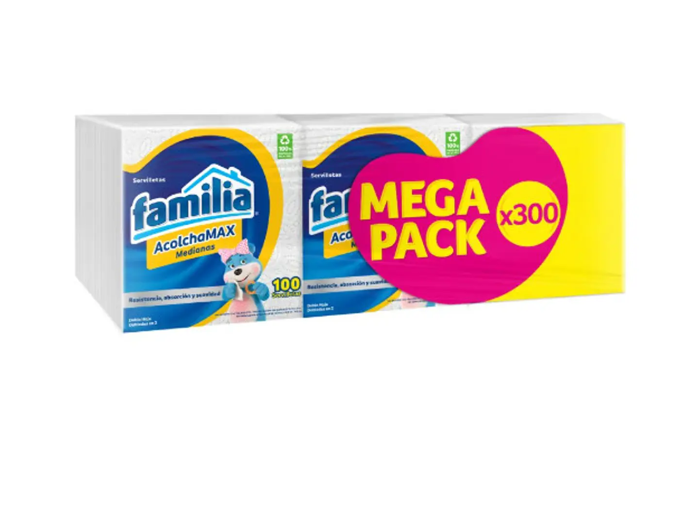 Servilleta Familia Acolchamax Mediana X3 Unds 1