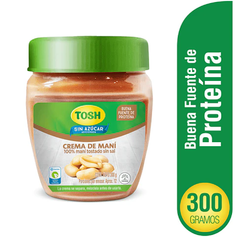 Crema de Maní Tosh 300 grs