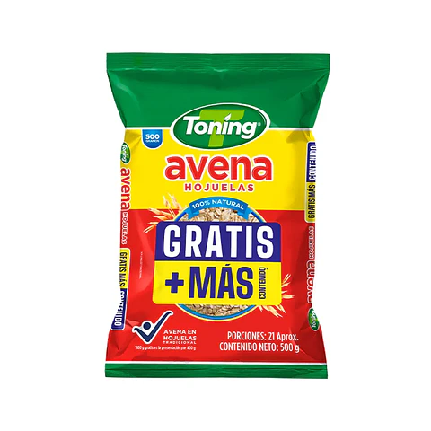 Avena Hojuelas Fibra 500 grs