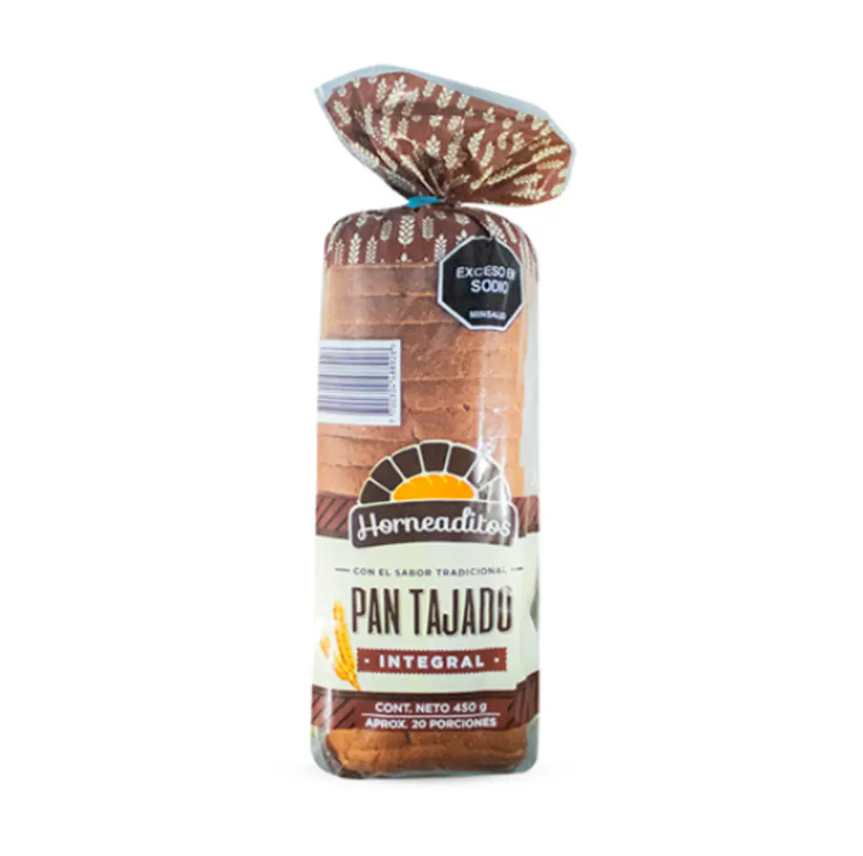 Pan tajado 450 grs 1
