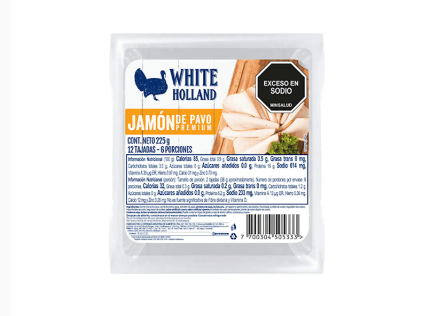 Jamon de pavo 225 grs 1