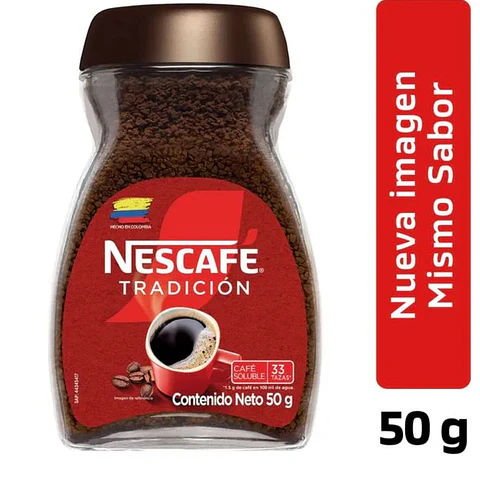 Café Instantáneo NESCAFÉ Tradición X 50 G